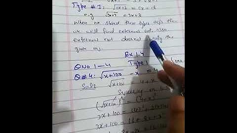 Radical equations exercise 1.4 type 1 class 10th in Urdu / Hindi