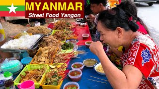 Real Burmese Street Food Life In Yangon