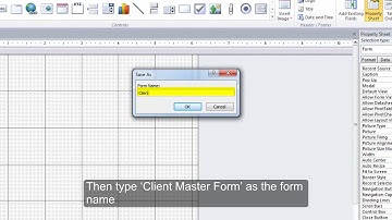 Microsoft Access: Create a Form in Design View