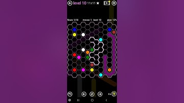 How To Solve Flow Free Hexes Pathway Pack Level 10 11x11 Board Walk Through Solution Walkthrough