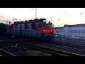 Грузовой поезд. Станция Семёнов / Freight train. Semyonov Station (RUSSIA)