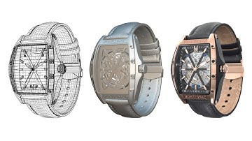 Wrist Watch 3D Model. Realtime