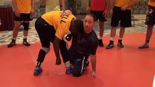 Garland Step Across Underhook Ankle Pick