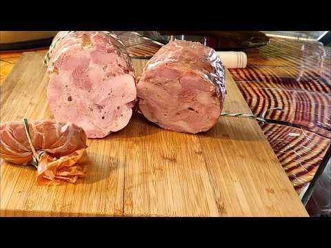 Экспресс рецепт ветчины и классная оболочка.