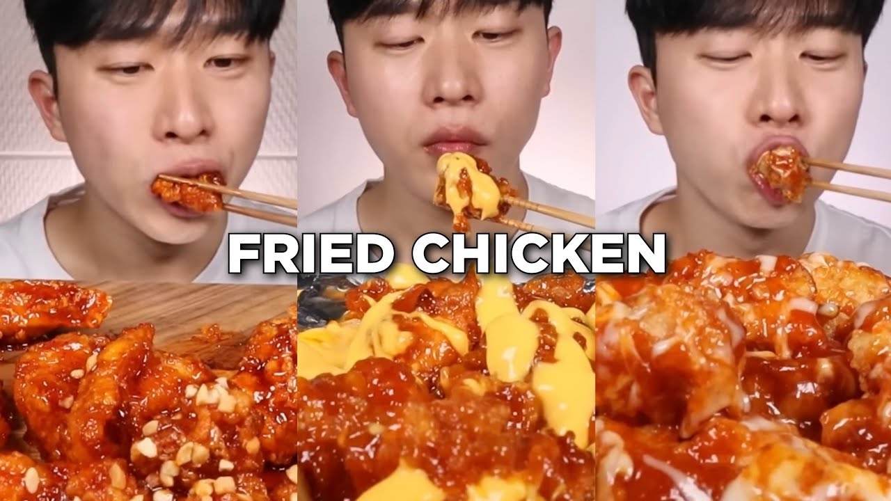 SEABEAR FRIED CHICKEN compilation | mukbang | best asmr eating