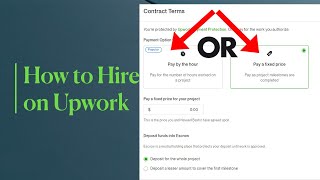 How Buyer Can Start A Fixed  or Hourly Contract On Upwork Marketplace with the Selected Freelancer