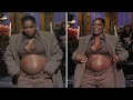 Keke Palmer Reveals She Pregnant With First Child During SNL Monologue and Shows Off Bare Baby Bump