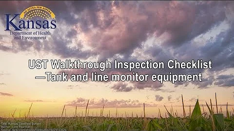 Completing the Walkthrough Inspection Checklist: Tank and Line Monitor Equipment