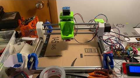 First legit auto-home on the in-progress dremel cnc