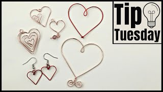 Wire Hearts Pendants & Earrings Jewelry Making Tutorial