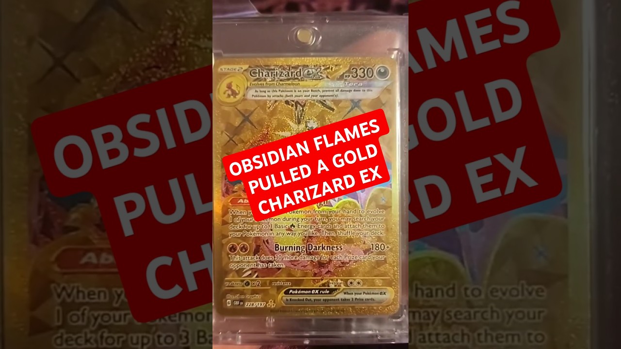 Pulled a gold Charizard EX then a Tyranitar EX 