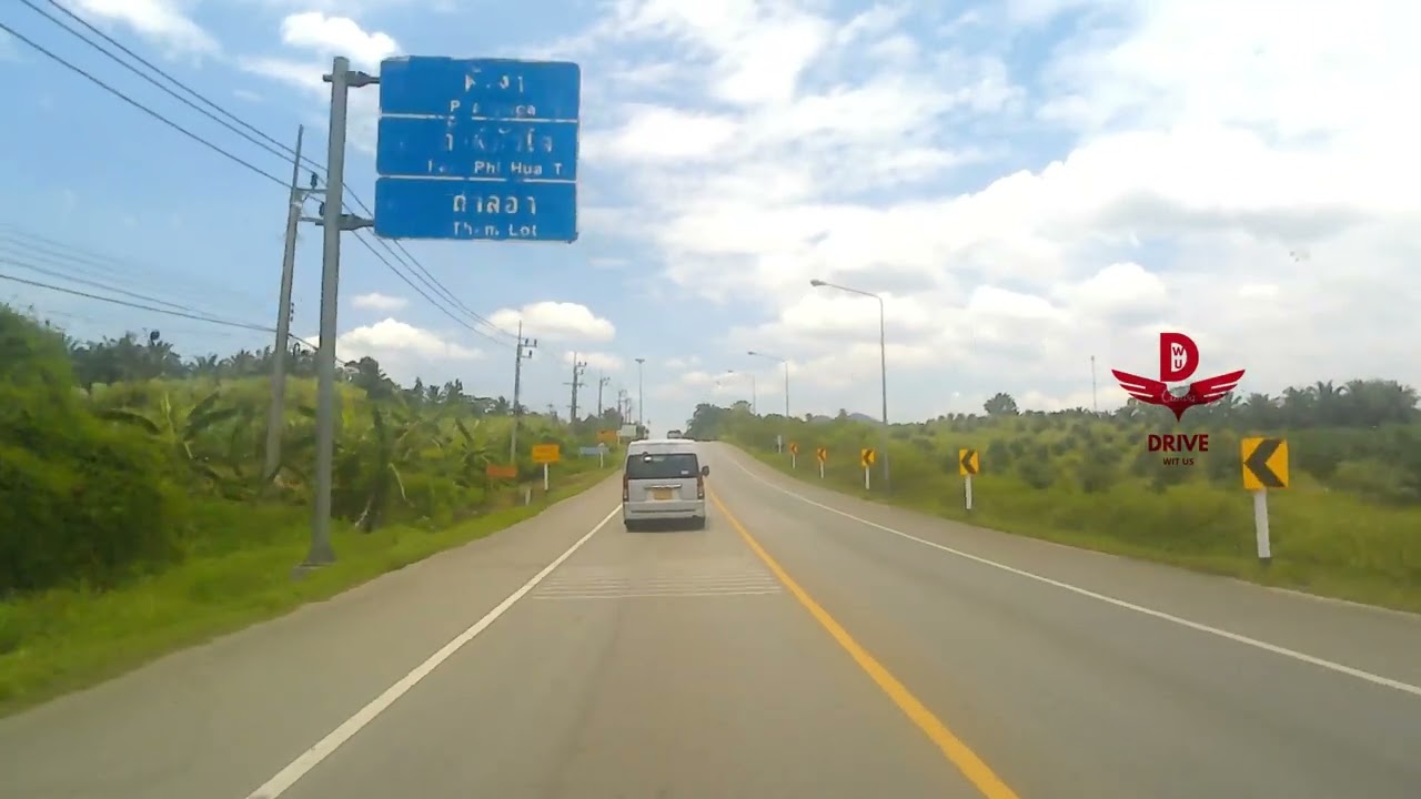 [Thailand 4K] Krabi city highway car drive tour video -5 || April 2025