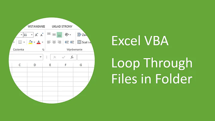 Excel VBA - How to Loop Through Files in Folder