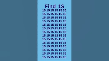 can you find 1S in 5 seconds? #wordpuzzlegame #game #mathematics #mindbendingquiz #puzzle