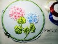 015_Part 2_Ribbon Embroidery Flowers - Silk Ribbon - Satin Ribbon - Hydrangeas