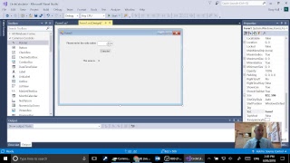 Coding with Visual Studio C# - Area Calculator - Part 1 Screen Design screenshot 3
