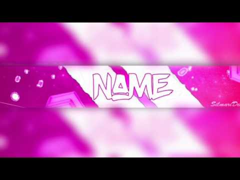 Cool Purple Pink Banner Template Youtube