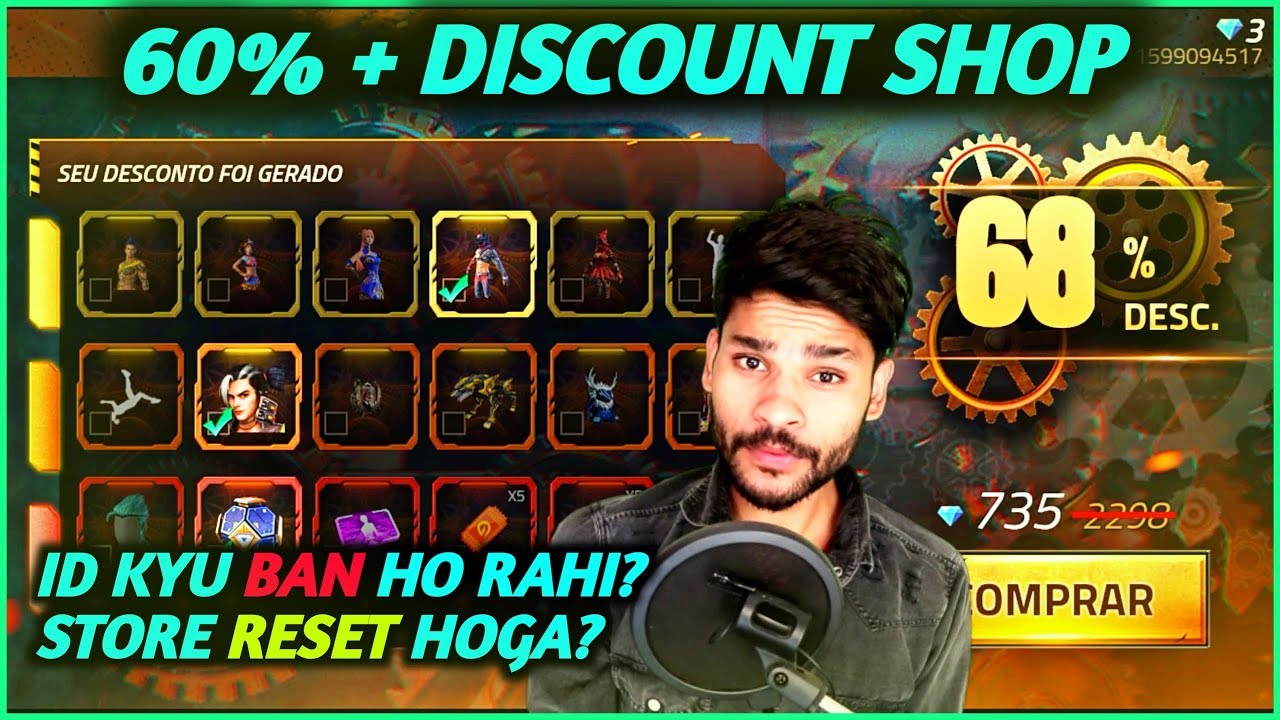 Event Get Up To 60 Discount Shop Why Id Ban Store Will Be Reset Free Fire Shiv Gaming