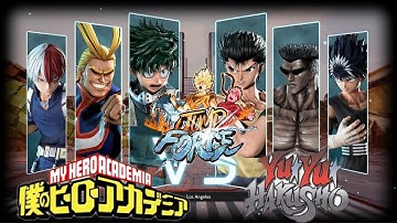Jump Force Boku no Hero Academia vs Yu Yu Hakusho (Deku,All Might,Todoroki vs Yusuke,Toguro,Heie)
