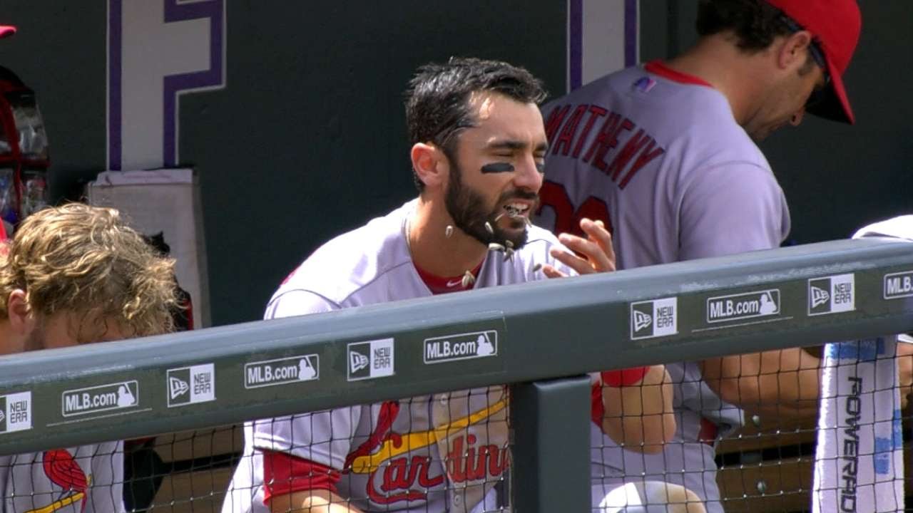 STLCOL Carpenter celebrates with sunflower seeds YouTube