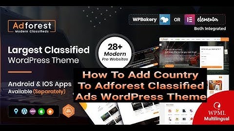 how to Add Country in Adforest || how to add classified ads location