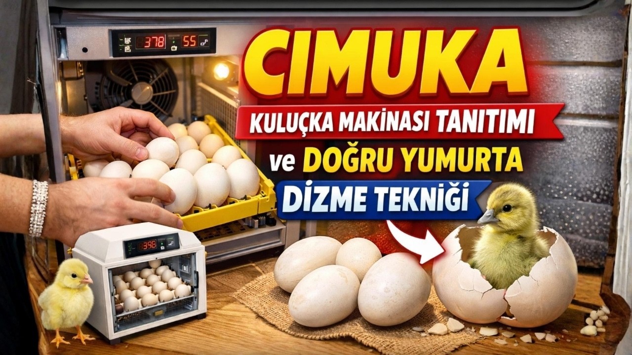 CİMUKA KULUÇKA MAKİNASI TANITIM VE YUMURTA YÜKLEME