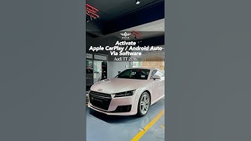 Activate Apple CarPlay / Android Auto Via Software for Audi TT 2016