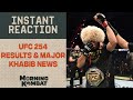 UFC 254 Results and MAJOR Khabib Nurmagomedov News | MORNING KOMBAT
