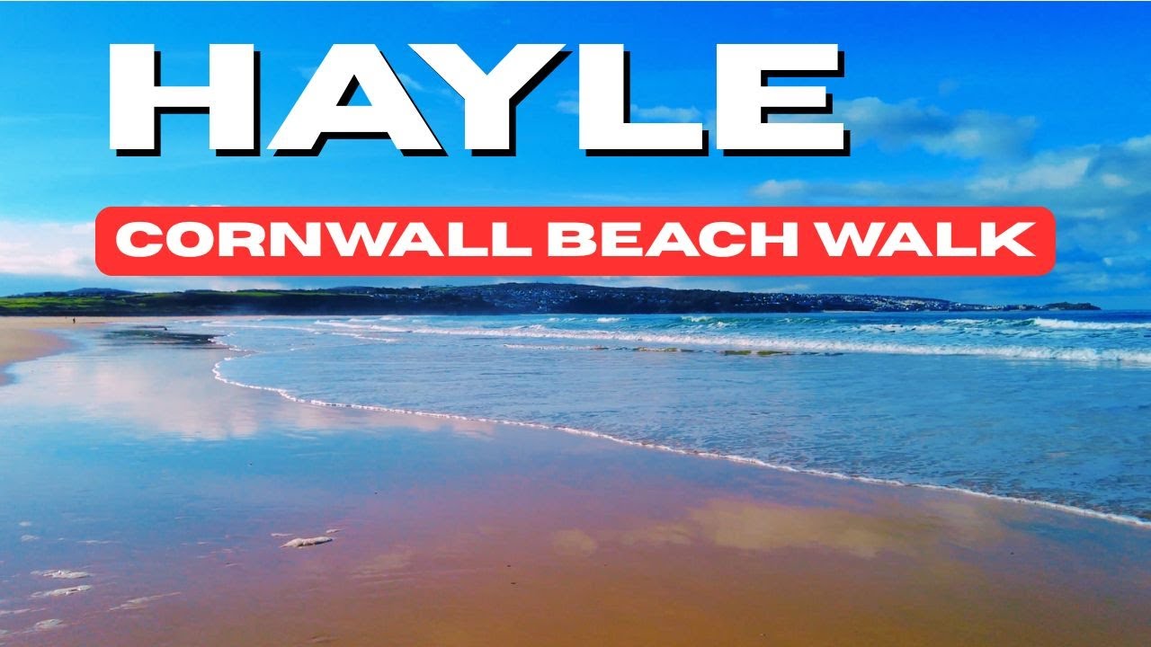 HAYLE Beach CORNWALL 4K Walking Tour 🌊 Peaceful Coastal ASMR | Relaxing Virtual Walk (No Talking)