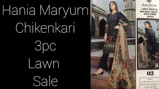 Original Brand Hania Maryam 3 PC Lawn wholesale | GulAhmed Lawn | Chicken Kari | Market in Pakistan