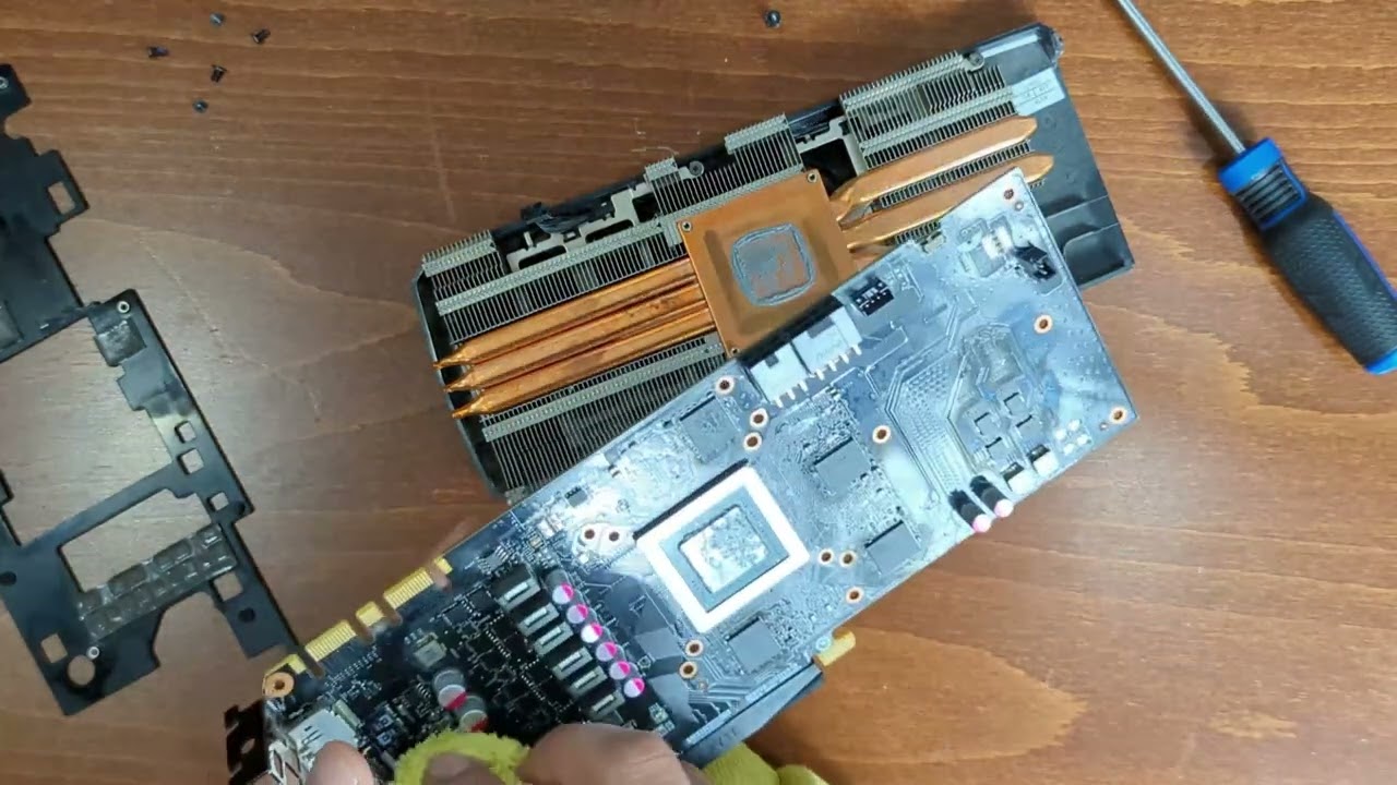 Teardown EVGA GTX 970 ACX 2.0, clean and re-paste - YouTube