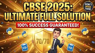 CBSE 2025 Computer Science Class 12th full paper solution + exam tips to score better in CBSE 2026