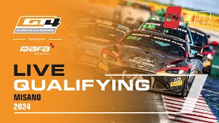 LIVE I Qualifying I Misano I GT4 European Series Powered by RAFA Racing Club 2024