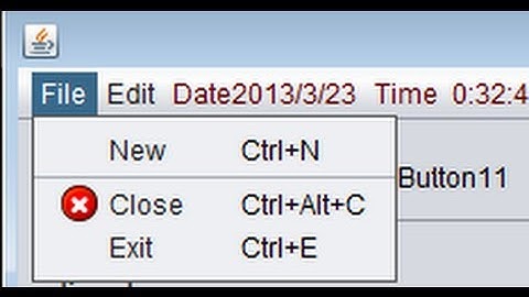 Java prog#11.How to  create & use jmenubar, jmenuitem,jtoolbar,JSeparator in java  Netbeans IDE