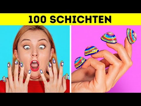 Rosa Essen vs Blaues Essen Farb Challenge von Fun