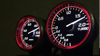 Defi Racer Gauge N2 JDM Red レーサーゲージN2