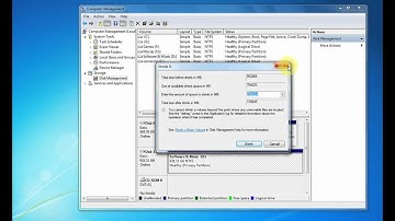 How to Create a Hard Disk Partition in Windows 7