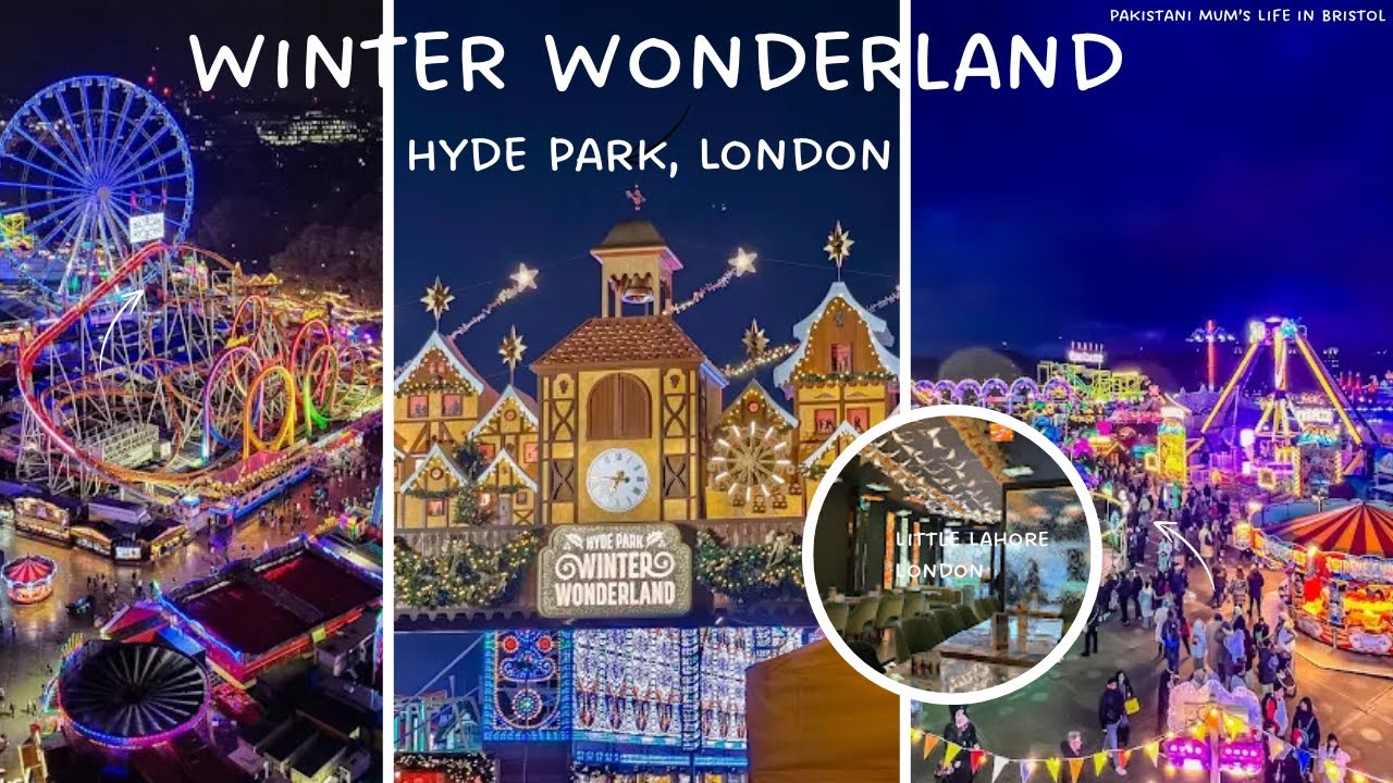Hyde Park Winter Wonderland London Vlog | Ice Kingdom & Halal Food