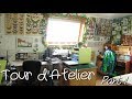 Tour datelier  part 1  mon rangement fimo et resine