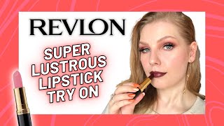 Revlon Super Lustrous Lipstick Try On