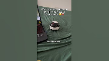 My tiny robot bf is so annoying 😭💕 #robot #longdistancerelationship #couples #boyfriend