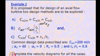 Mod-01 Lec-26 Tutorial 4 : 3D Flows in Axial Flow Turbines