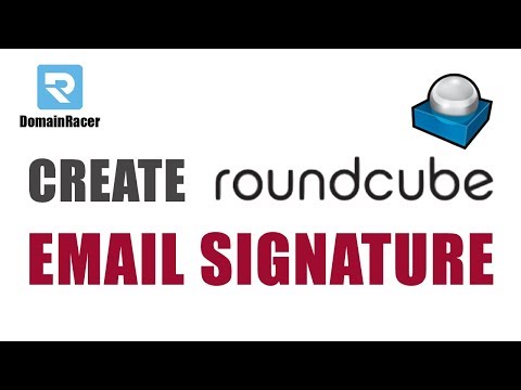 Create an HTML Signature in the Roundcube Webmail Client: 2021