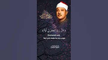 قال رب اجعل لي آية #سورة_مريم #مريم#قرآن #قرآن_كريم #راحة_نفسية #عبد_الباسط_عبد_الصمد
