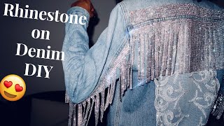 Diy rhinestone fringed denim jacket!! (* do it yourself) i love and
it. hope you guys this jacket as much do, if y...