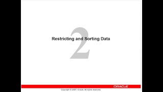 SQL Training Chap 2 (Restricting and Sorting Data) in Urdu