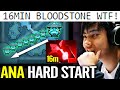 ANA Hard Start Still 16MIN BLOODSTONE! WTF 100% God Storm Spirit Mid Imba Guide Dota 2 Pro Gameplay