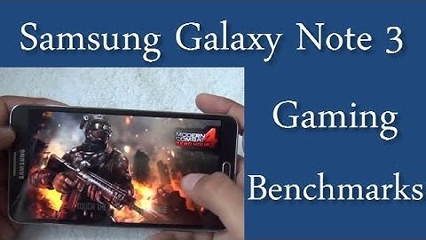 Samsung Galaxy Note 3 Game Play Review- Asphalt 8, MC4, Frontline Commando & Benchmarks