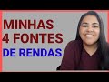 MOSTRANDO MINHAS 4 FONTES DE RENDAS, 💵💵💰💰##fontederenda #rendaativa #rendapassiva