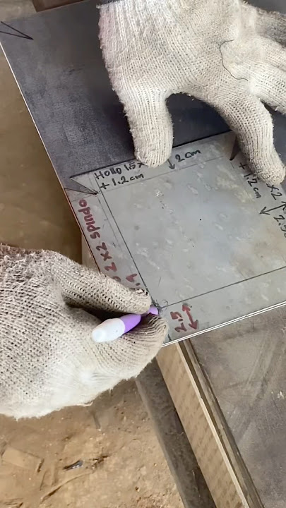 Cara membuat plat baki untuk hiasan panel pintu besi